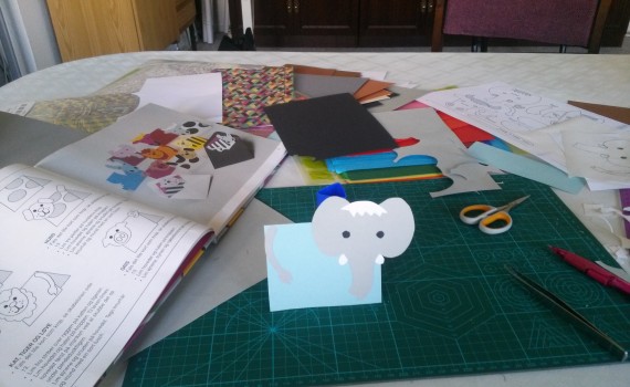 making an elephant card